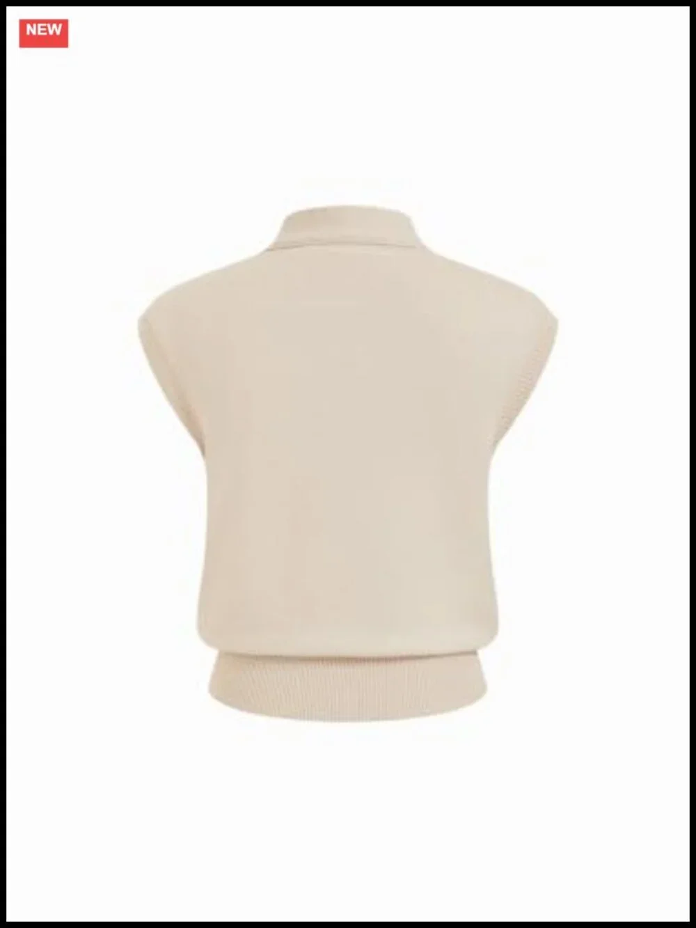 Bow Tie Cap Sleeve Cropped Sweater Vest Women Knit Fall Layer